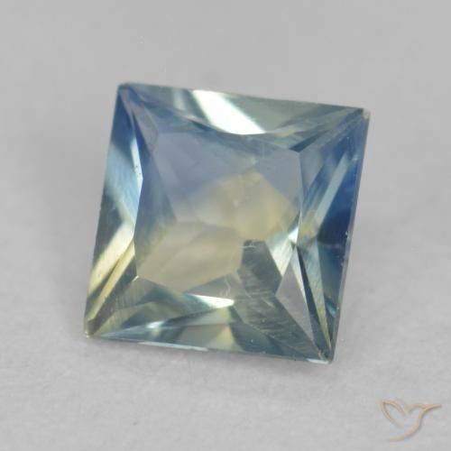 Safira Cerceta Natural 0.31ct, Quadrado, VVS