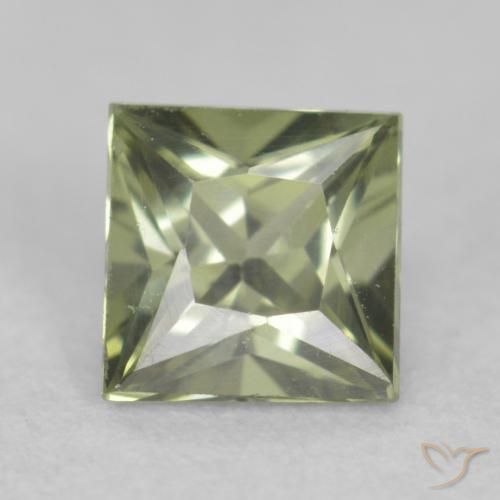 0.31ct Natural Verde Floresta Claro Safira, Quadrado, VVS