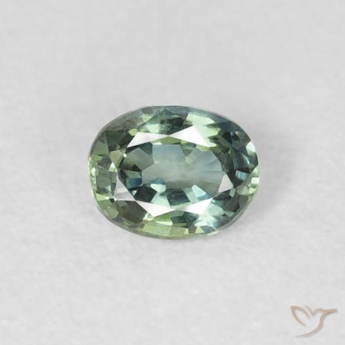 0.30ct Natural Luz verde Safira, oval, VVS