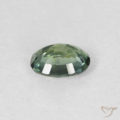 Safira Luz verde Natural 0.30ct, oval, VVS