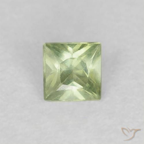 0.19ct Natural Pêra Pêra Verde Safira, Quadrado, VVS-VS
