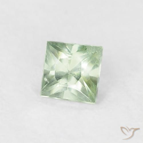 Safira Luz verde Natural 0.24ct, Quadrado, VS