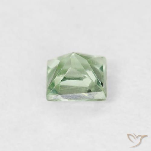 Safira Luz verde Natural 0.24ct, Quadrado, VS