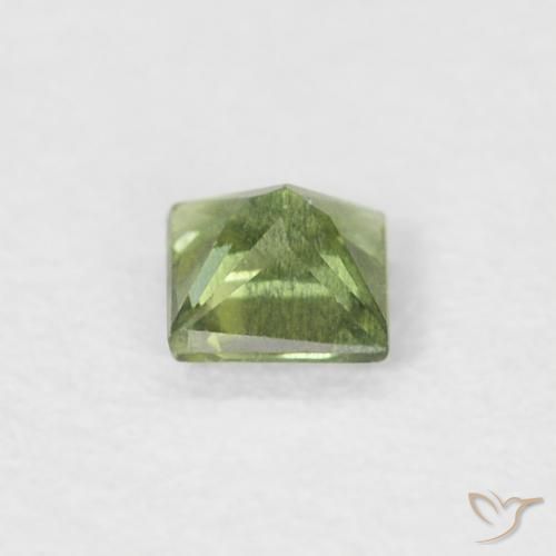Safira Verde médio Natural 0.20ct, Quadrado, VS
