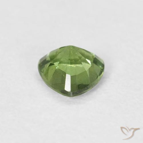 Safira Verde médio Natural 0.41ct, Trilhão, VS