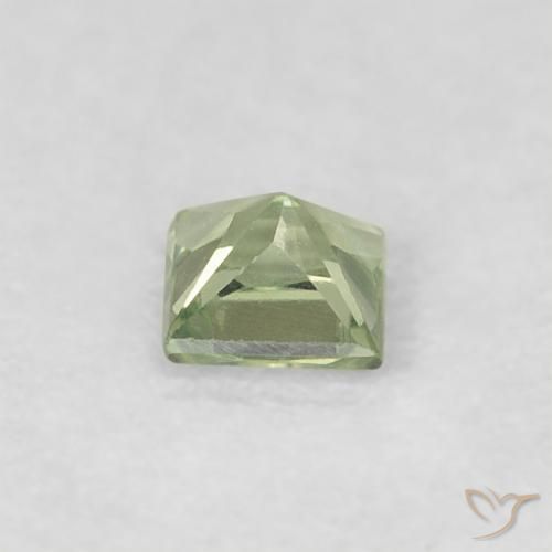 Safira Luz verde Natural 0.20ct, Quadrado, VS