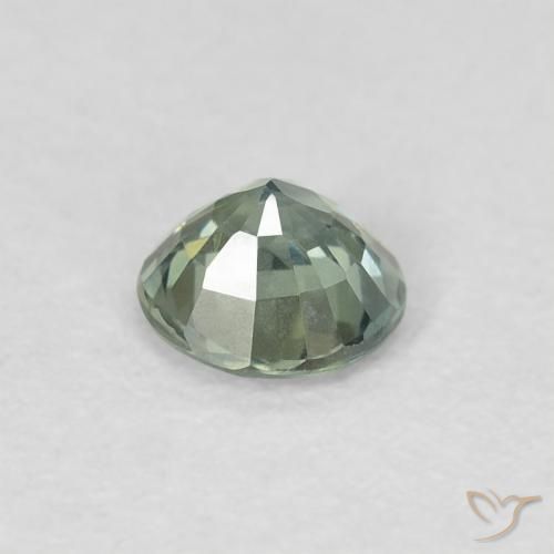 Safira Luz verde Natural 0.46ct, Redondo, VS