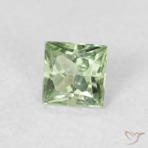 Safira Luz verde Natural 0.18ct, Quadrado, VS