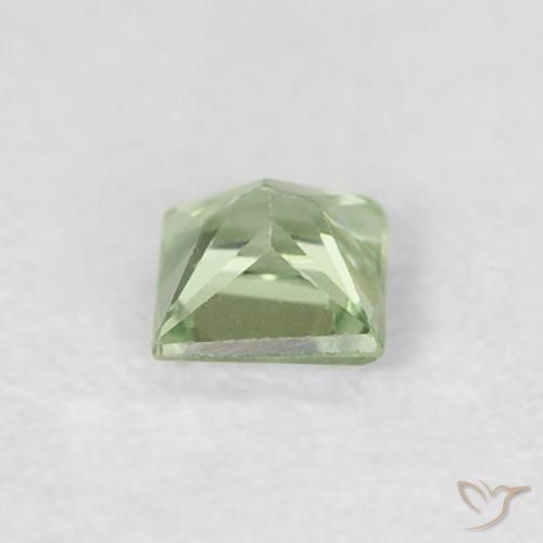 Safira Luz verde Natural 0.18ct, Quadrado, VS