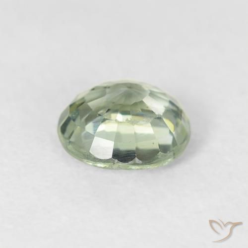 Safira Luz verde Natural 0.81ct, Redondo, VS