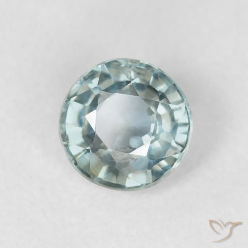 Safira Cerceta Natural 0.74ct, Redondo, VS
