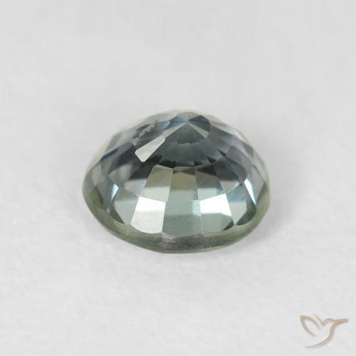 Safira Cerceta Natural 0.74ct, Redondo, VS