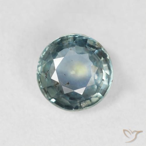 0.85ct Natural Cerceta Safira, Redondo, VS-SI