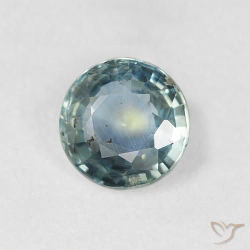 Safira Cerceta Natural 0.85ct, Redondo, VS-SI