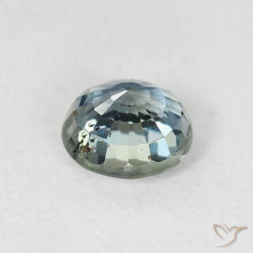 Safira Cerceta Natural 0.85ct, Redondo, VS-SI