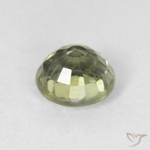 Safira Verde médio Natural 0.95ct, Redondo, VS-SI