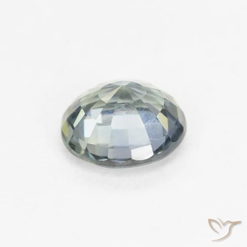 Safira Azul pálido Natural 0.70ct, Redondo, VS