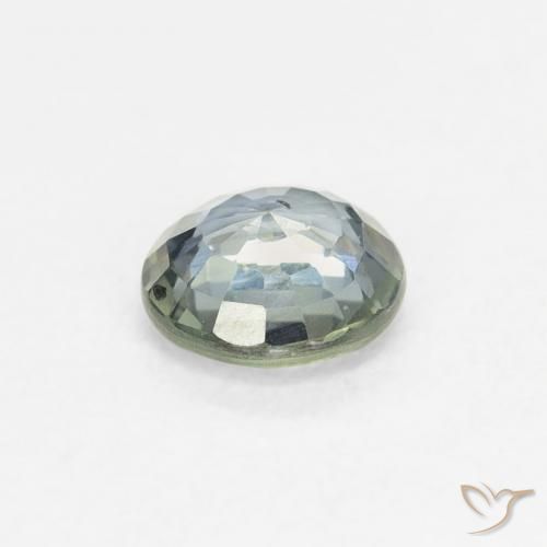 Safira Verde médio Natural 0.59ct, Redondo, VS
