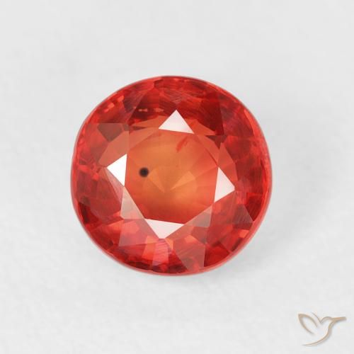 1.13ct Natural vermelho intenso Safira, Redondo, VS