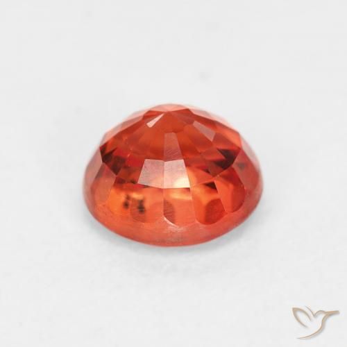 Safira vermelho médio Natural 0.95ct, Redondo, VS