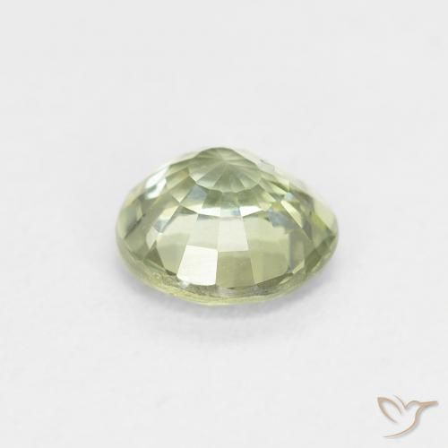 Safira Luz verde Natural 0.86ct, Redondo, VS