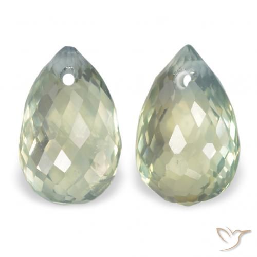 1.44ctw Natural Luz verde Safira, Briolette, VS