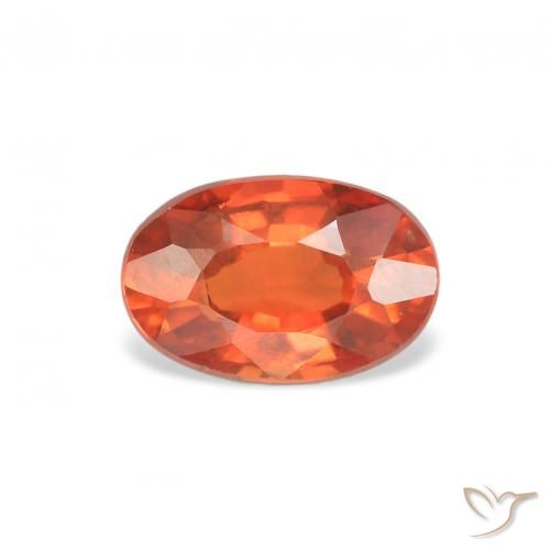 0.70ct Natural fogo laranja Safira, oval, VS
