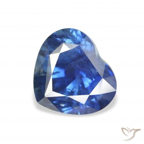 Safira Azul-marinho Natural 3.33ct, Coração, VS