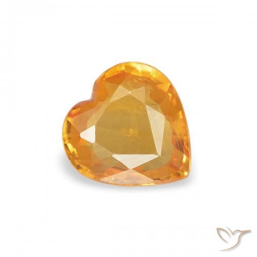 Safira Ouro Natural 0.37ct, Coração, VVS