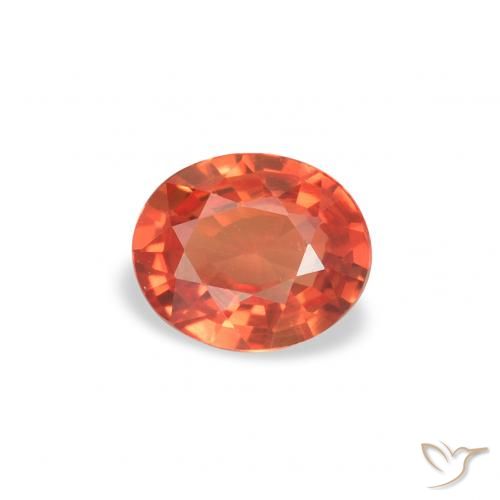 0.33ct Natural Vermelho Carmesim Brilhante Safira, oval, VVS