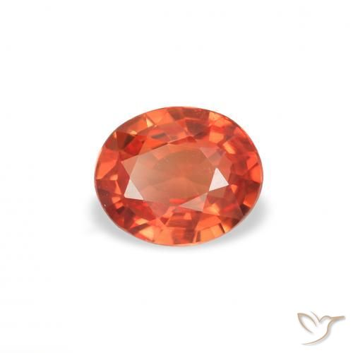 Safira Vermelho Carmesim Brilhante Natural 0.33ct, oval, VVS