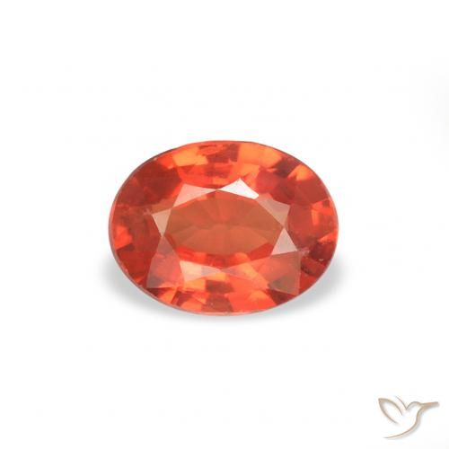 0.37ct Natural Vermelho Carmesim Brilhante Safira, oval, VS