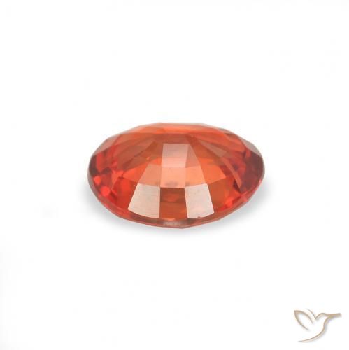 Safira Vermelho Carmesim Brilhante Natural 0.41ct, oval, VS