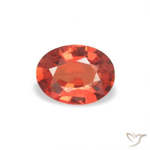 0.36ct Natural vermelho intenso Safira, oval, VS