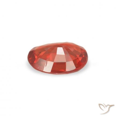 Safira vermelho intenso Natural 0.36ct, oval, VS