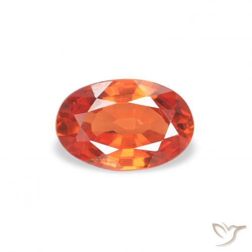 0.61ct Natural Vermelho Carmesim Brilhante Safira, oval, VS