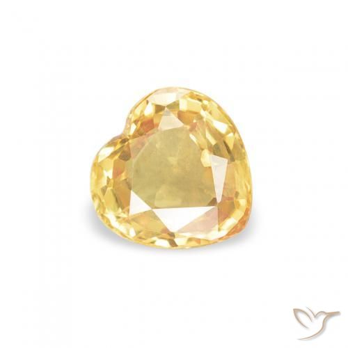 Safira Ouro Natural 0.43ct, Coração, VVS