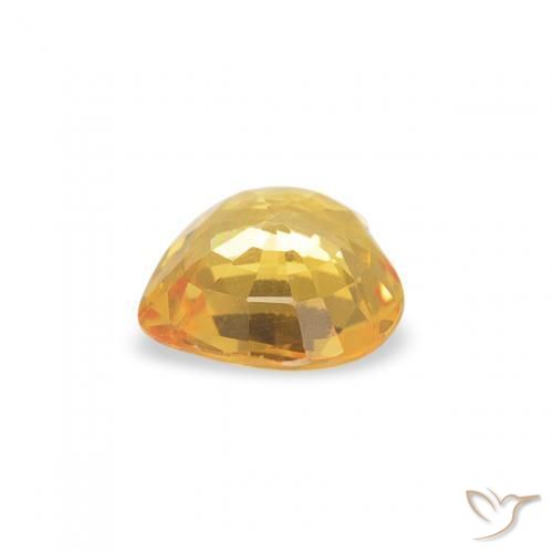 Safira Dourado Natural 0.35ct, Coração, VVS