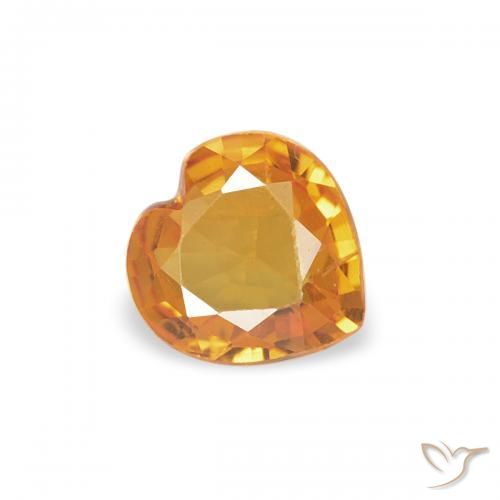 Safira Ouro Natural 0.32ct, Coração, VVS-VS