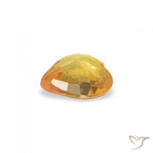 Safira Dourado Natural 0.38ct, Coração, VS