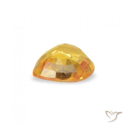 Safira Dourado Natural 0.37ct, Coração, VS