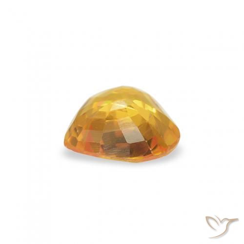 Safira Dourado Natural 0.40ct, Coração, VS