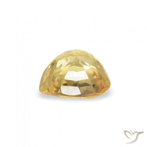 Safira Dourado médio Natural 0.43ct, Coração, VS