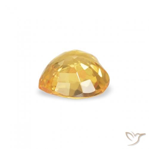 Safira Dourado Natural 0.41ct, Coração, VS