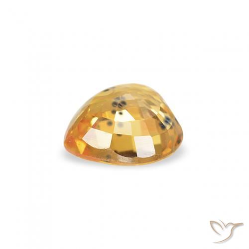 Safira Medium Dark-Golden Natural 0.47ct, Coração, VS