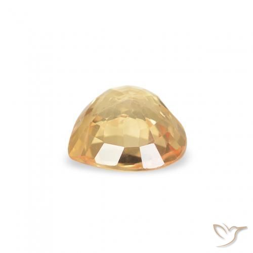 Safira Dourado Natural 0.37ct, Coração, VS