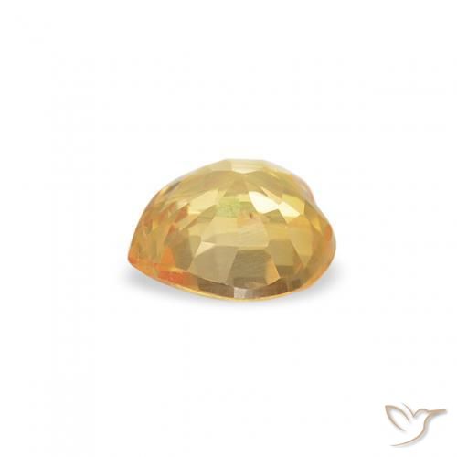 Safira ouro brilhante Natural 0.35ct, Coração, VS