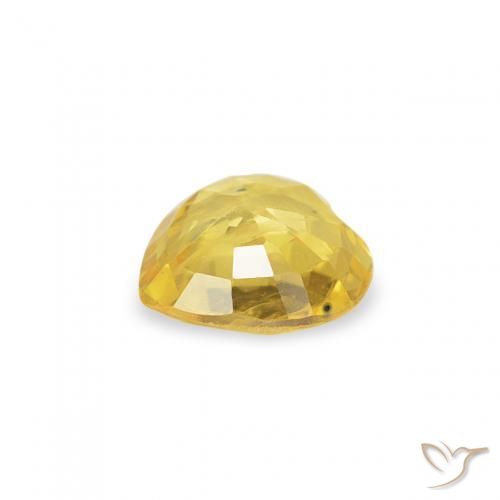 Safira Mel amarelo Natural 0.35ct, Coração, VS