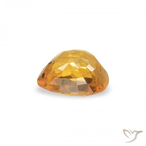 Safira Laranja-Ouro Natural 0.36ct, Coração, VS