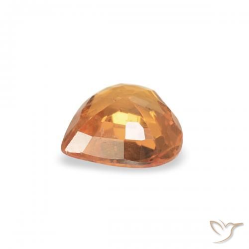 Safira damasco laranja Natural 0.35ct, Coração, VS